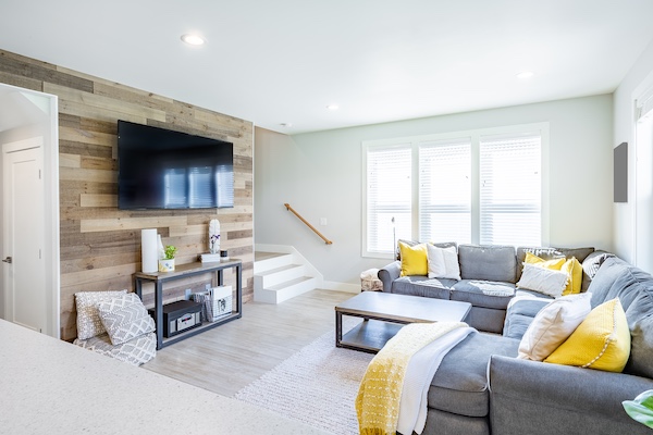 Natural Wood Accent Walls